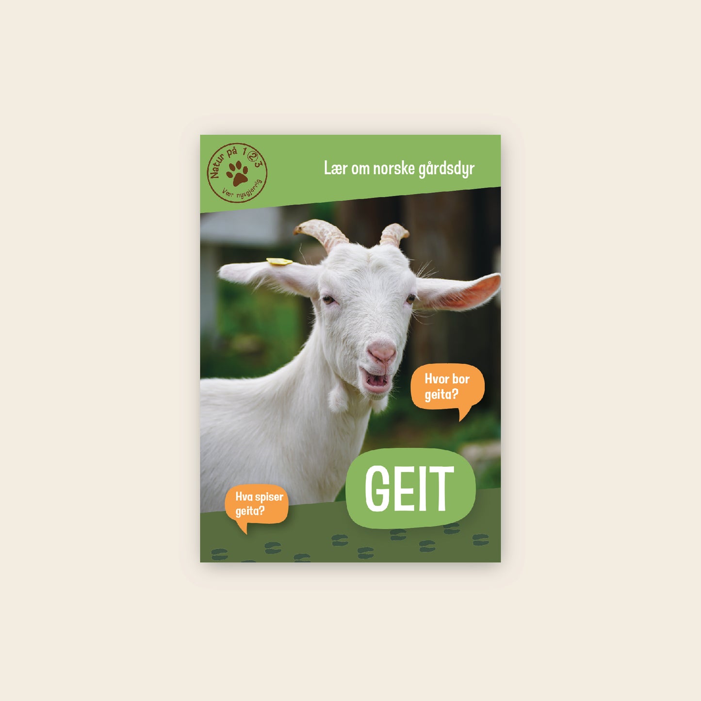 Lær om geit - 3 nivådelte e-bøker (digitale filer/PDF)
